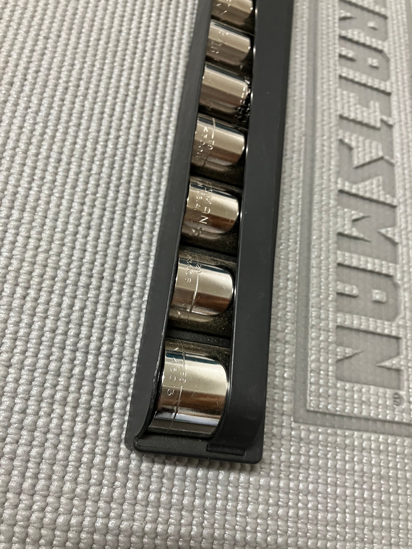 NOS Vintage Sears Craftsman 11pc 3/8”Drive 6pt SAE Socket Set 34463 1/4-7/8” USA