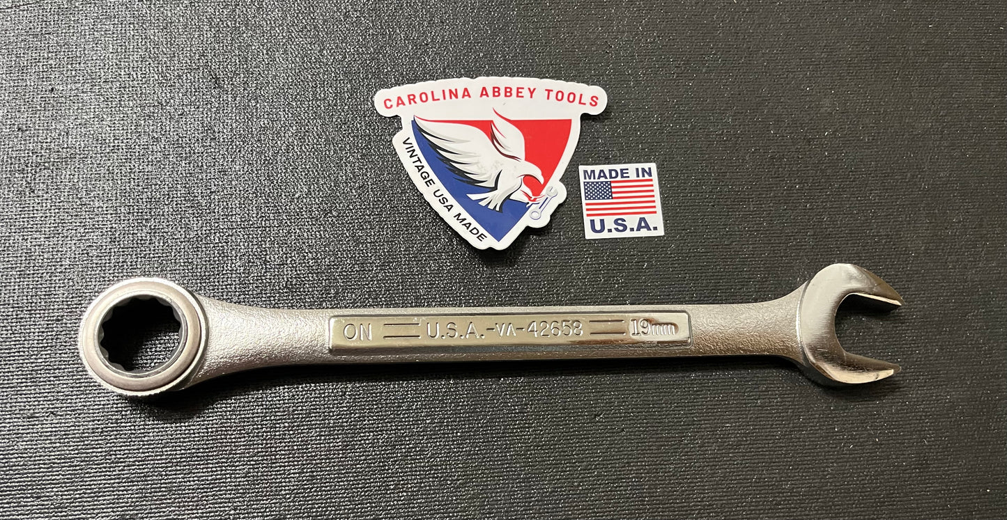 Vintage Craftsman 19mm Heavy Duty Ratcheting Wrench 42658 -VA- USA Catalog Only