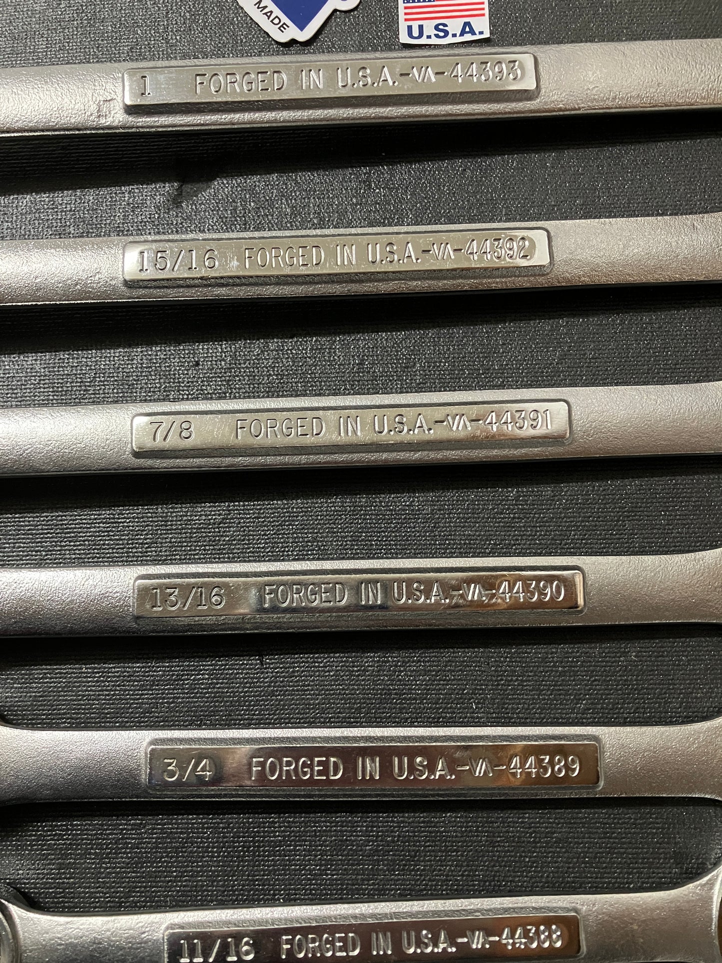 Vintage Craftsman 14pc SAE 6 Point Combination Wrench Set 1/4” - 1” 44154 USA VA