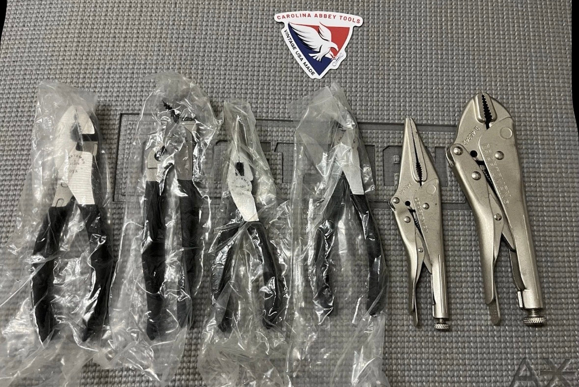 NOS Sears Craftsman 6pc Pliers Set 45291 WF USA Rare Set Includes Locking Pliers