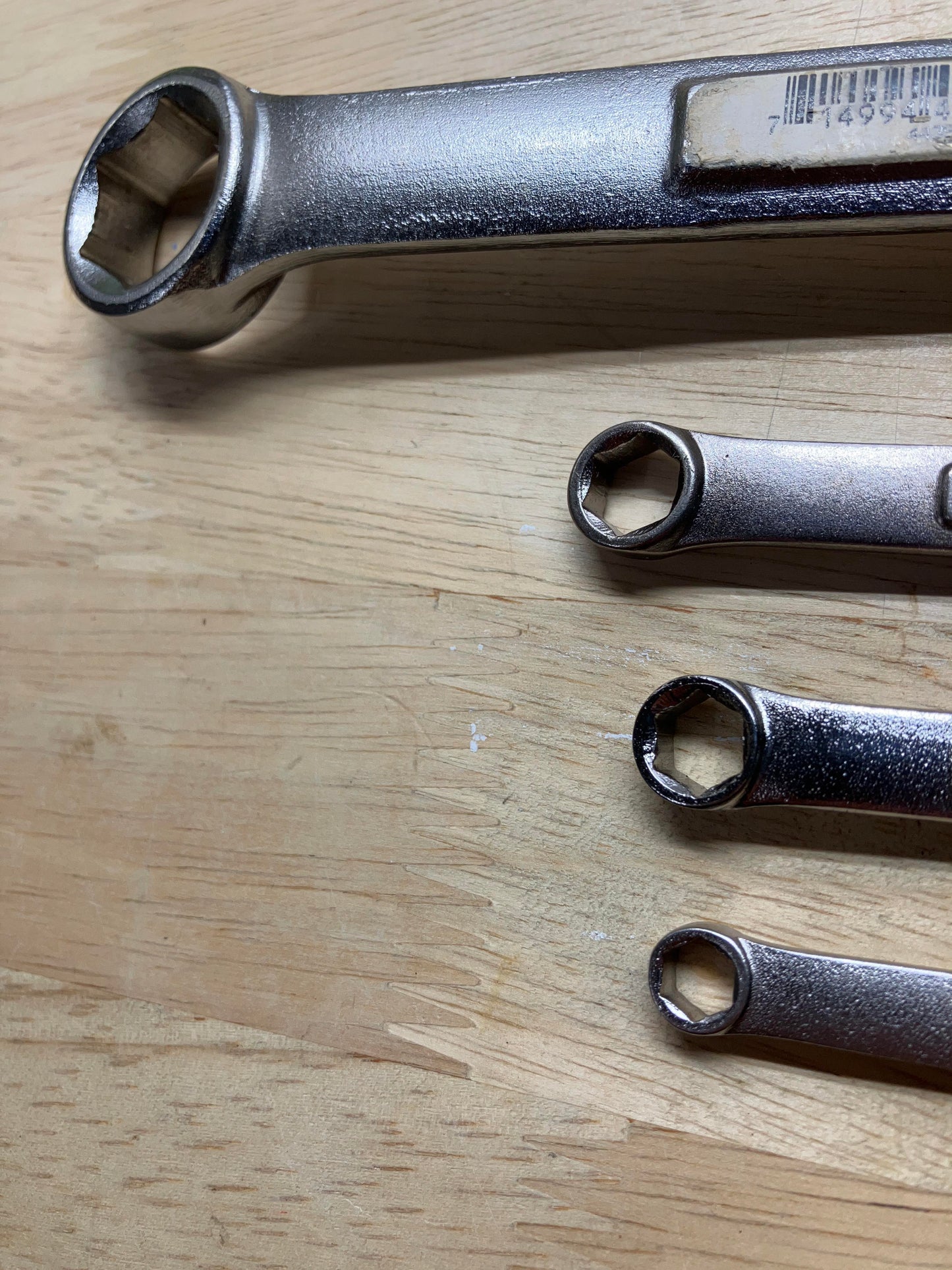 Vintage Craftsman USA 4pc 6 Point SAE Combination Wrench Bundle
