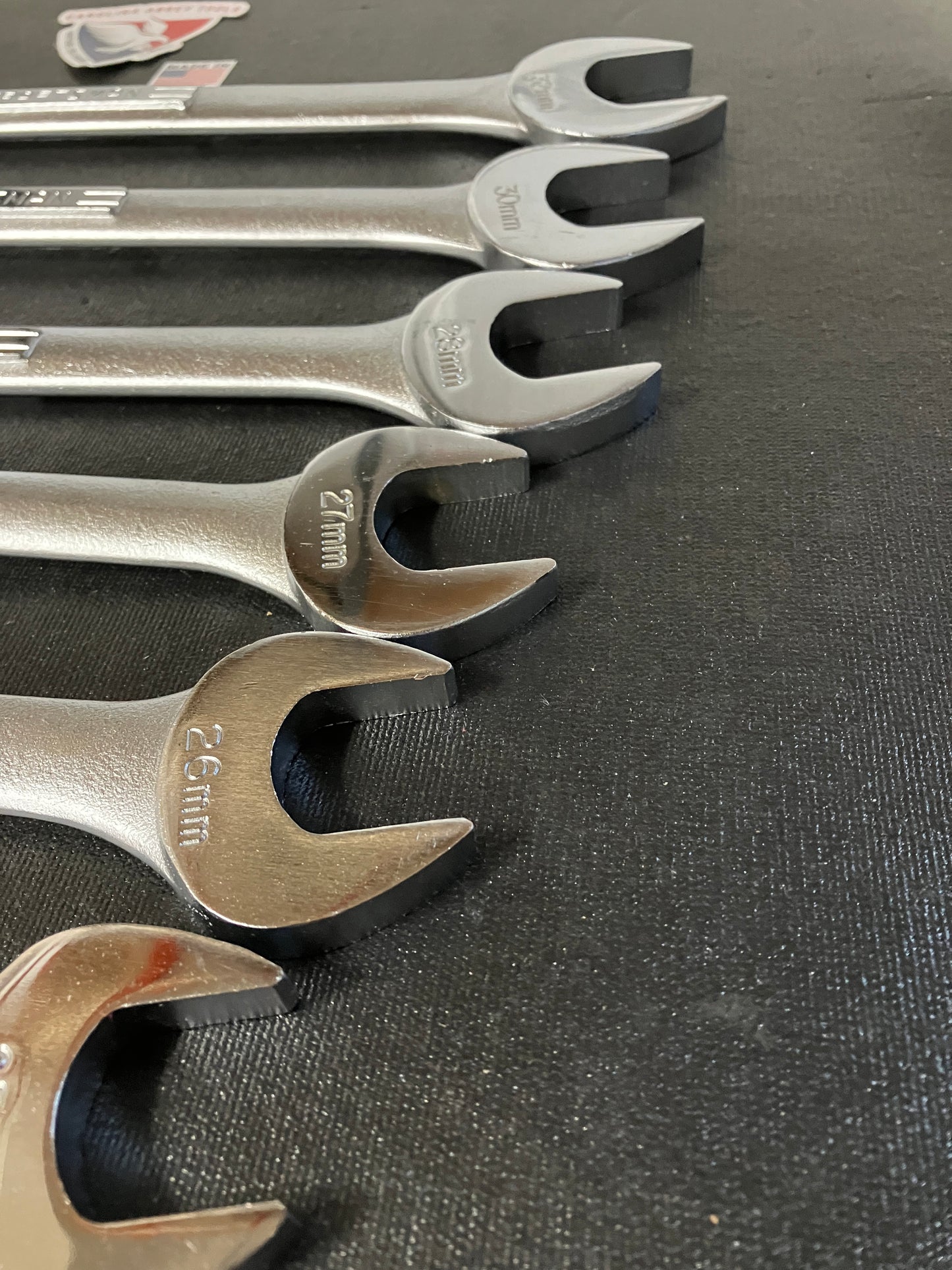 Vintage Craftsman 7pc Jumbo Metric Combination Wrench Set 24-32mm -V- -VV- USA