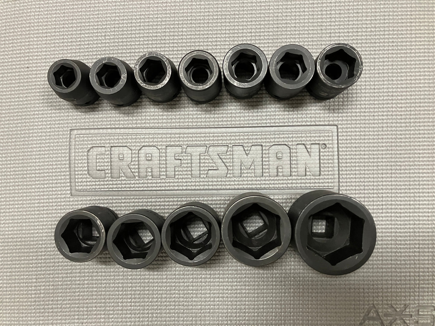 Vintage Craftsman 12pc 3/4" Drive 19-46mm Easy Read Impact Socket Set 18794 USA