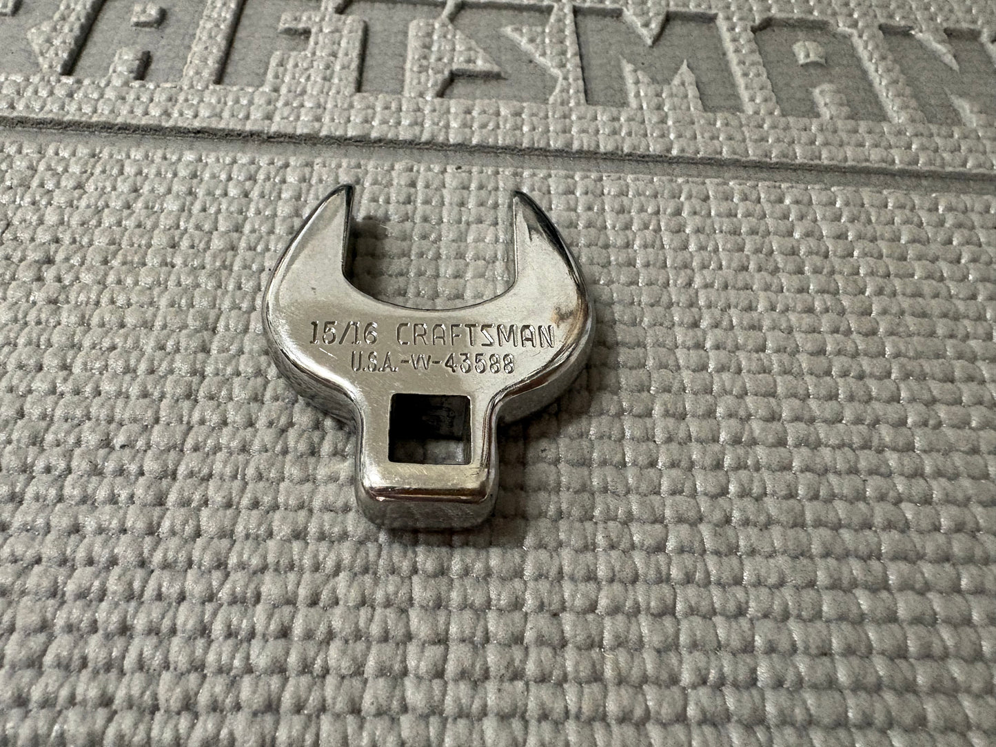 Rare Sears Craftsman 3/8" Drive 15/16” Crowfoot Wrench 43588 -VV- USA