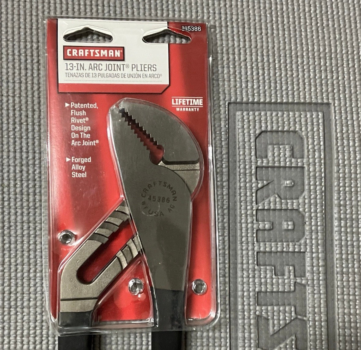 NOS Sears Craftsman 13" Arc Joint Adjustable Pliers 45386 WF USA Brand New!
