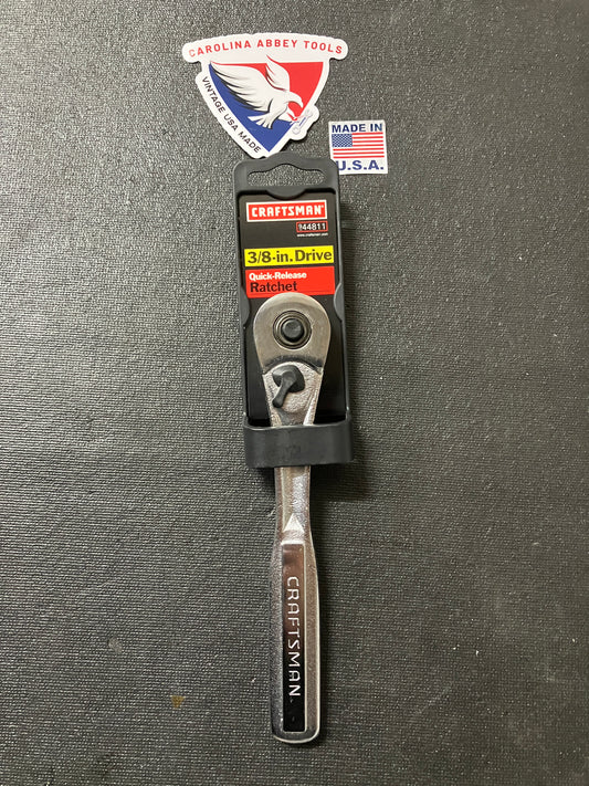 NOS Vintage Sears Craftsman 3/8'' Drive Quick Release Ratchet 44811 -VR- USA