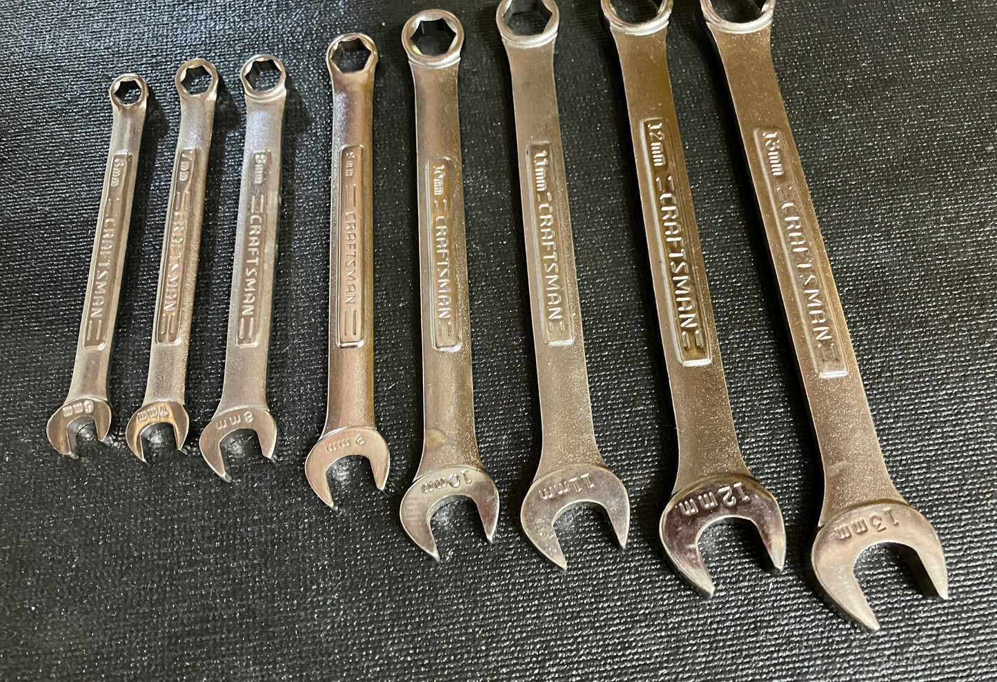 Vintage Craftsman 14pc Metric 6 Point Combination Wrench Set 6mm - 19mm -VA- USA