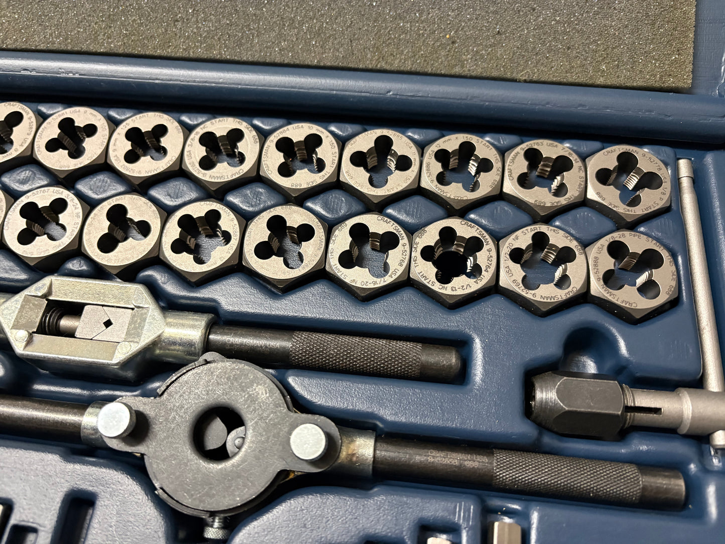 NOS Sears Craftsman 50 Piece Tap & Die Set Combination Standard/Metric 52381 USA
