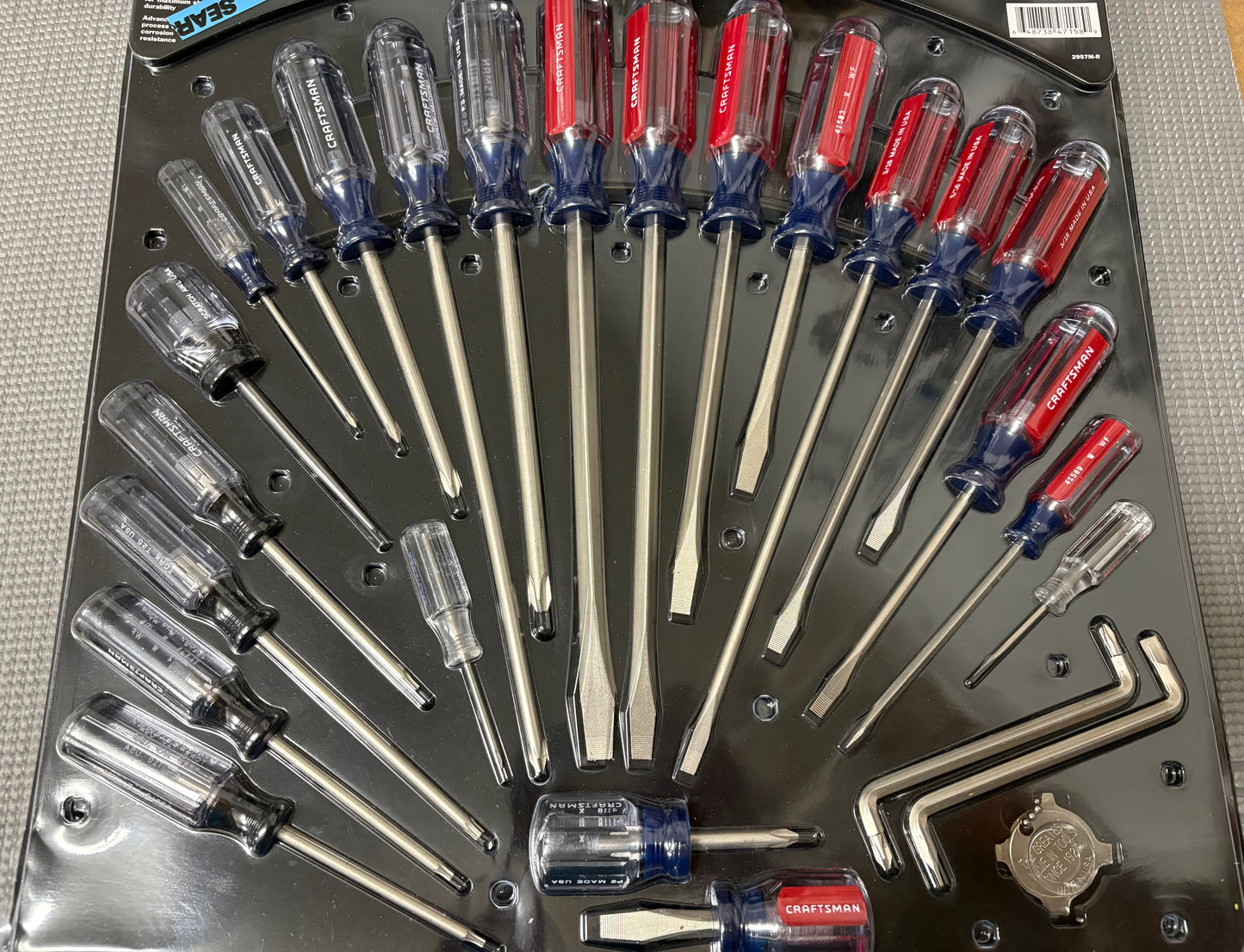 NOS Sears Craftsman Huge 26 Pc Screwdriver Set 47158 WF USA Rare Package