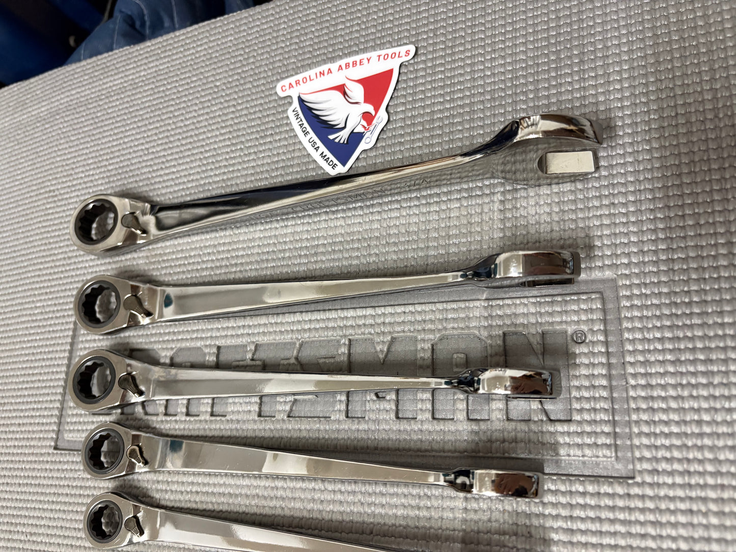 Rare Sears Craftsman USA Reversible Ratcheting Cross Force Wrench Set SAE 44850