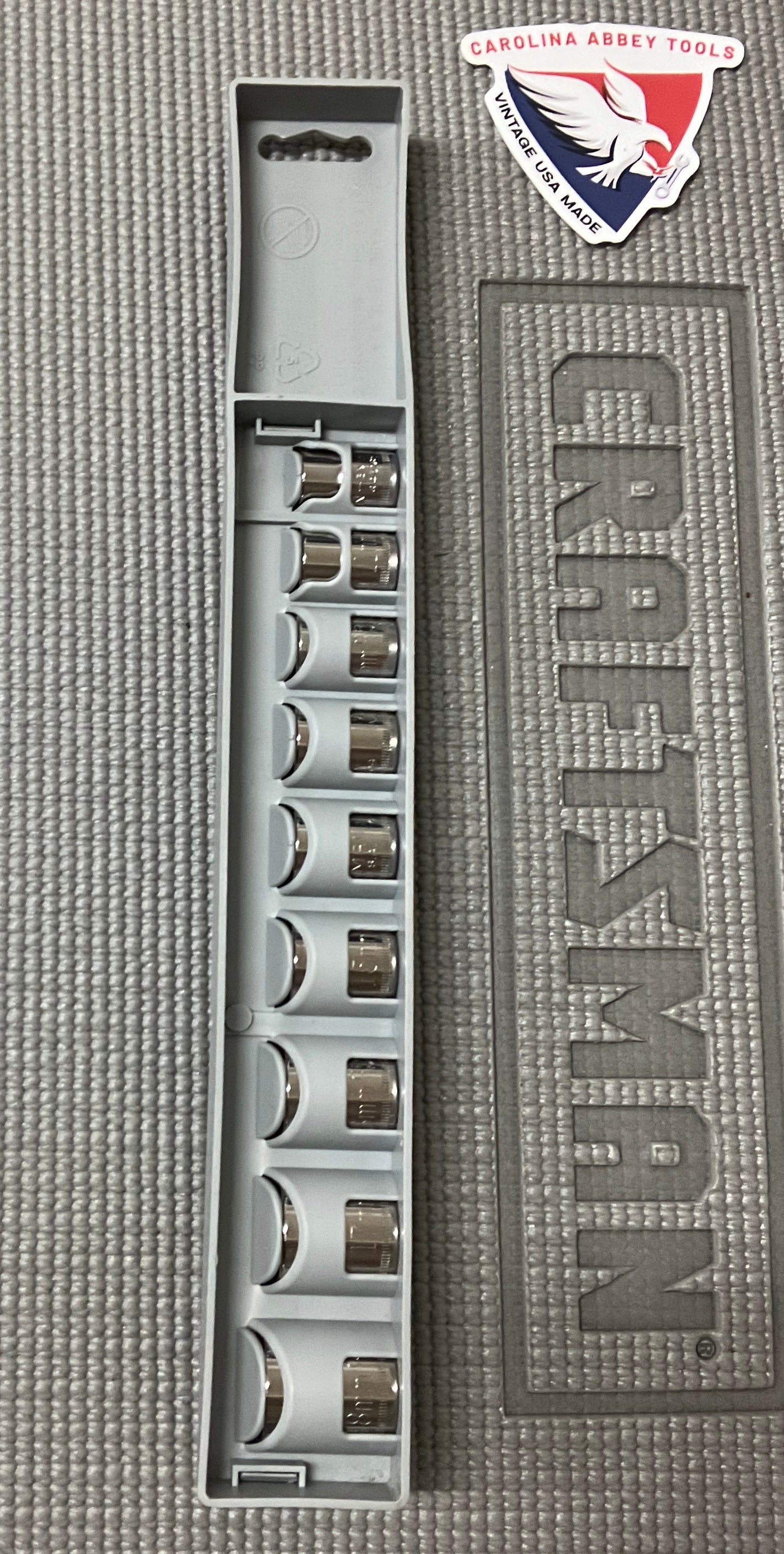 NOS Sears Craftsman 12 Point 3/8” Drive Socket Set Metric 34442 USA 10-18mm