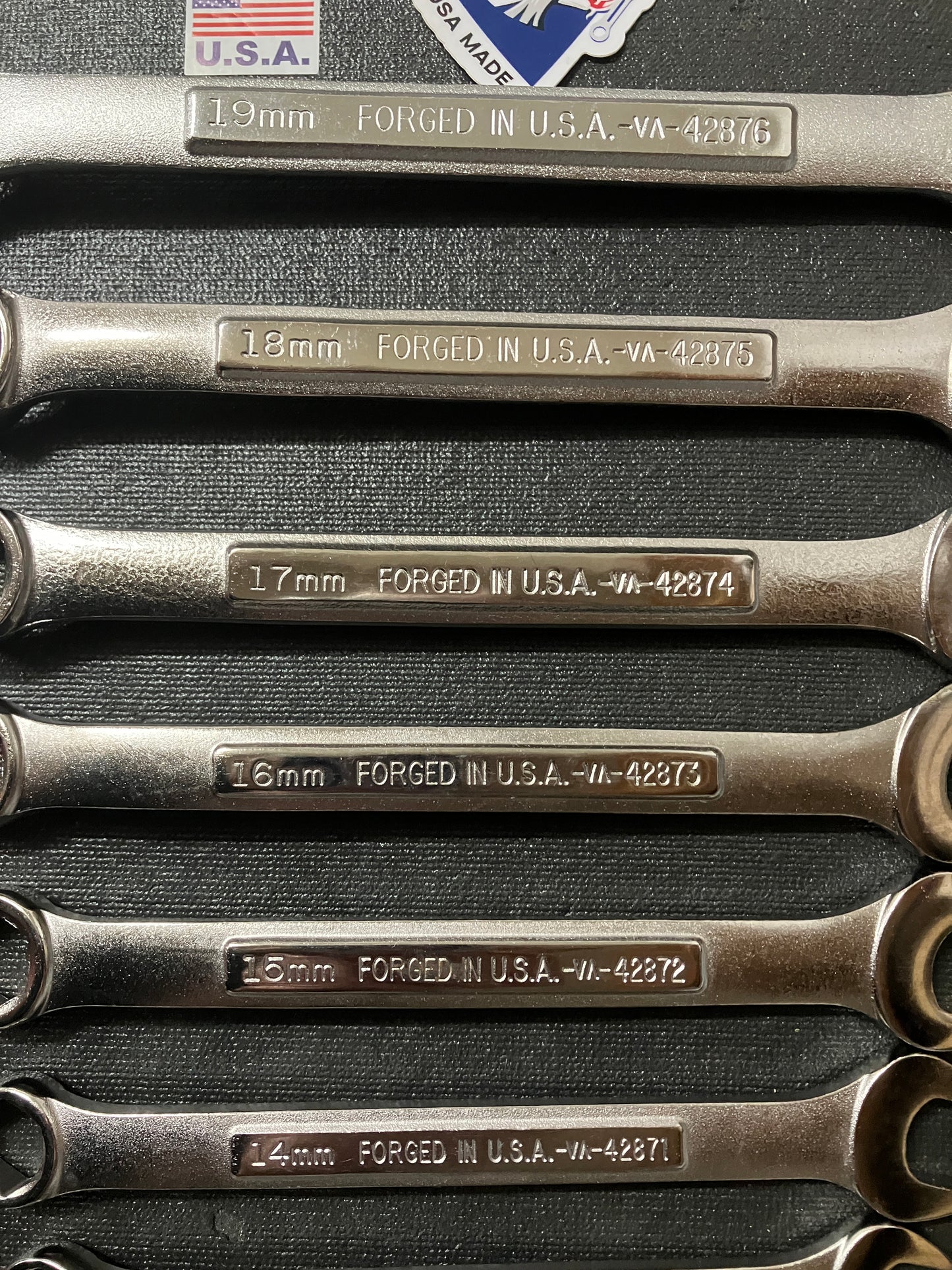 Vintage Craftsman 14pc Metric 6 Point Combination Wrench Set 6mm - 19mm -VA- USA