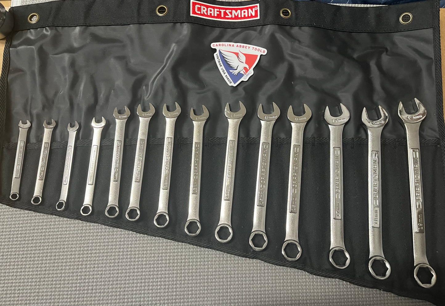NOS Sears Craftsman Industrial Huge 14pc SAE Combination Wrench Set 32826 USA