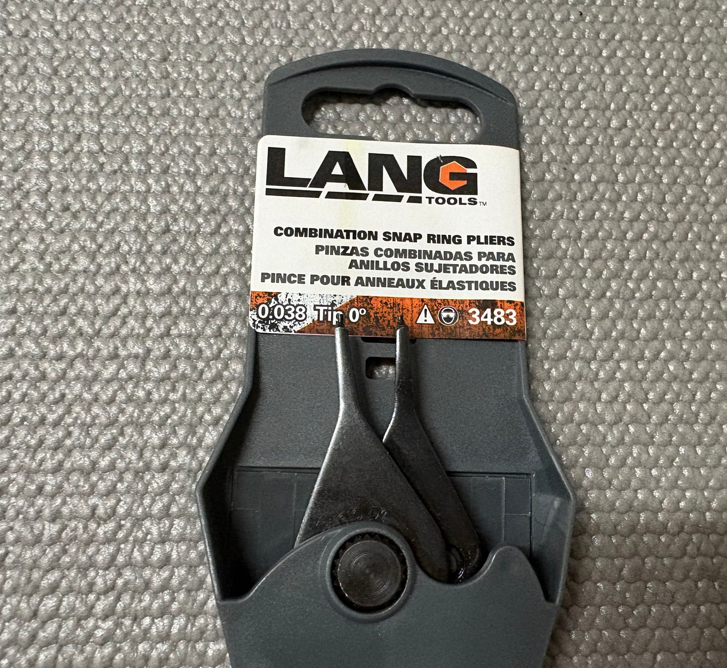 Lang Tools .038" Snap Ring Pliers 3483 USA
