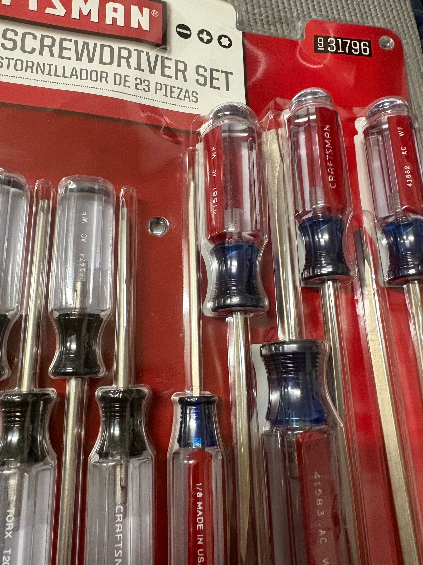 NOS Sears Craftsman Huge 23pc Screwdriver Set 31796 WF USA