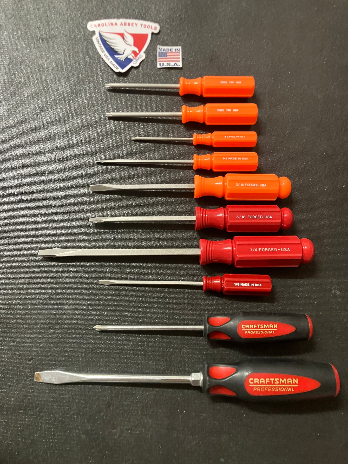 Vintage Craftsman Screwdriver Bundle USA