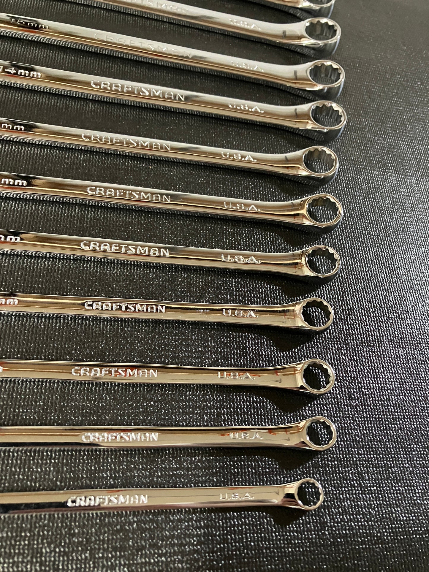 Vintage Craftsman Professional 13pc Long Metric Wrench Set 7-19mm 44896 USA