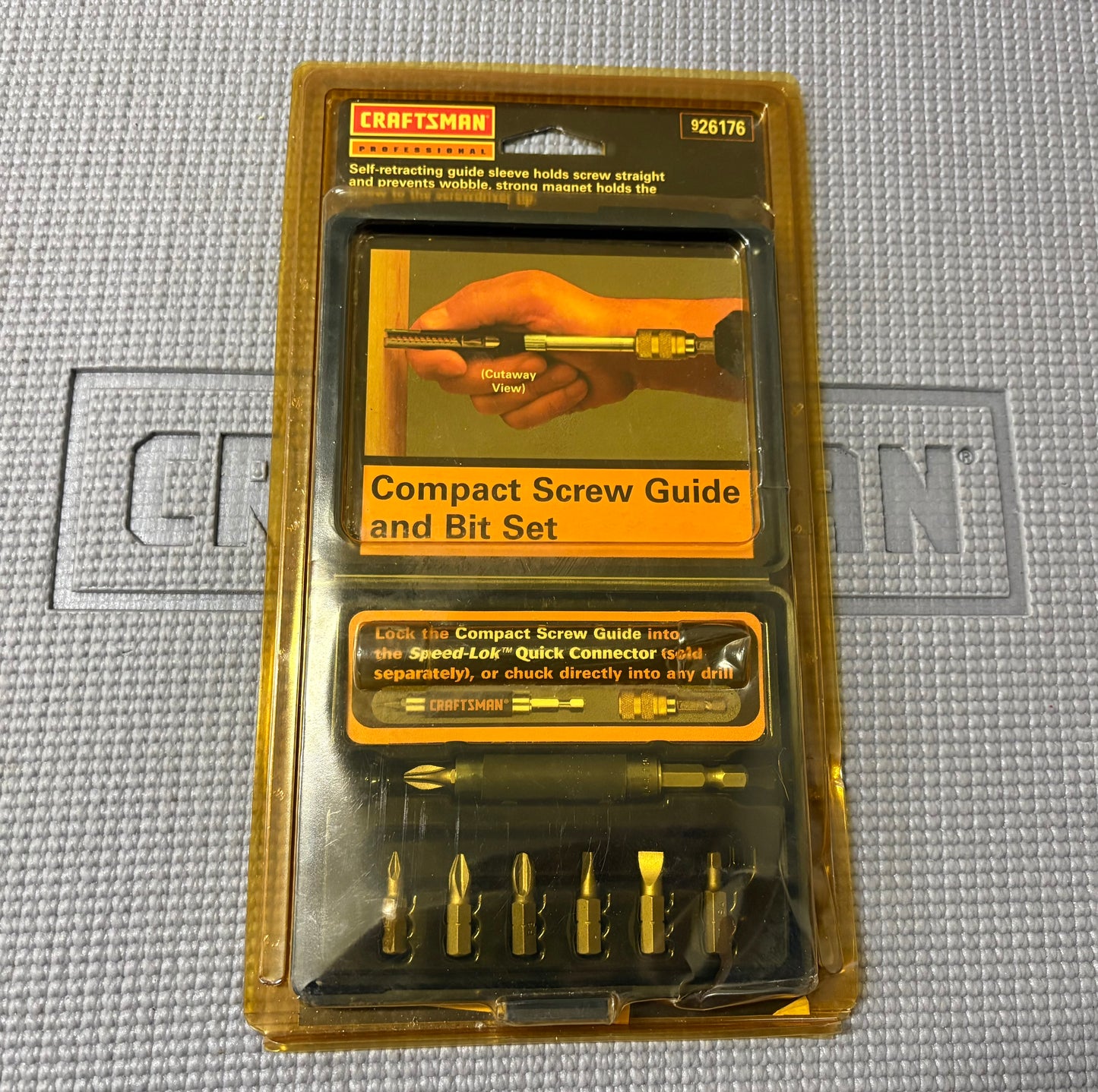 NOS Sears Craftsman Professional USA Compact Screw Guide And Bit Set 26176