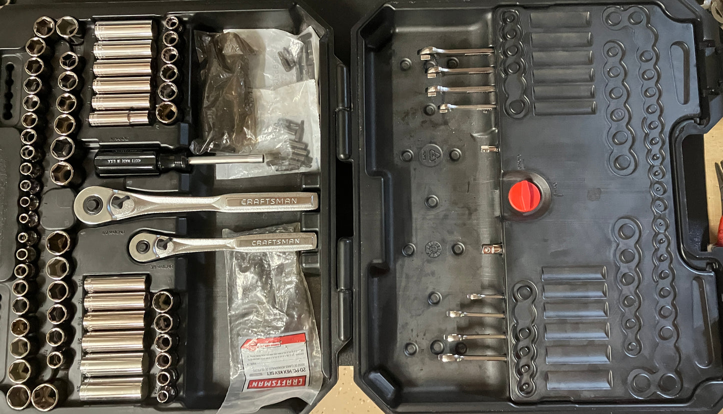 Craftsman 150pc Mechanics Tool Set w/ 6 Point Wrenches 38845 USA Made