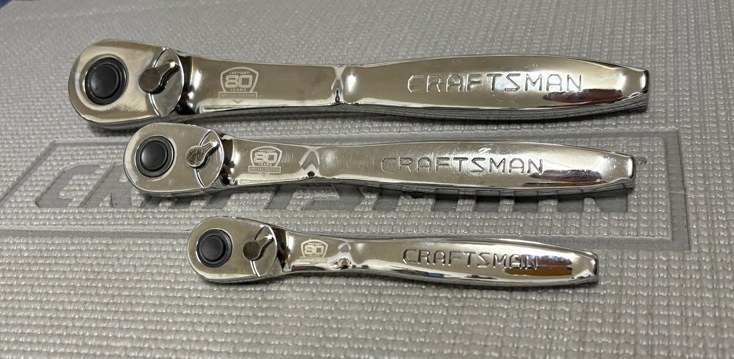 Sears Craftsman USA 80th Anniversary Thin Profile Ratchet Set 44993