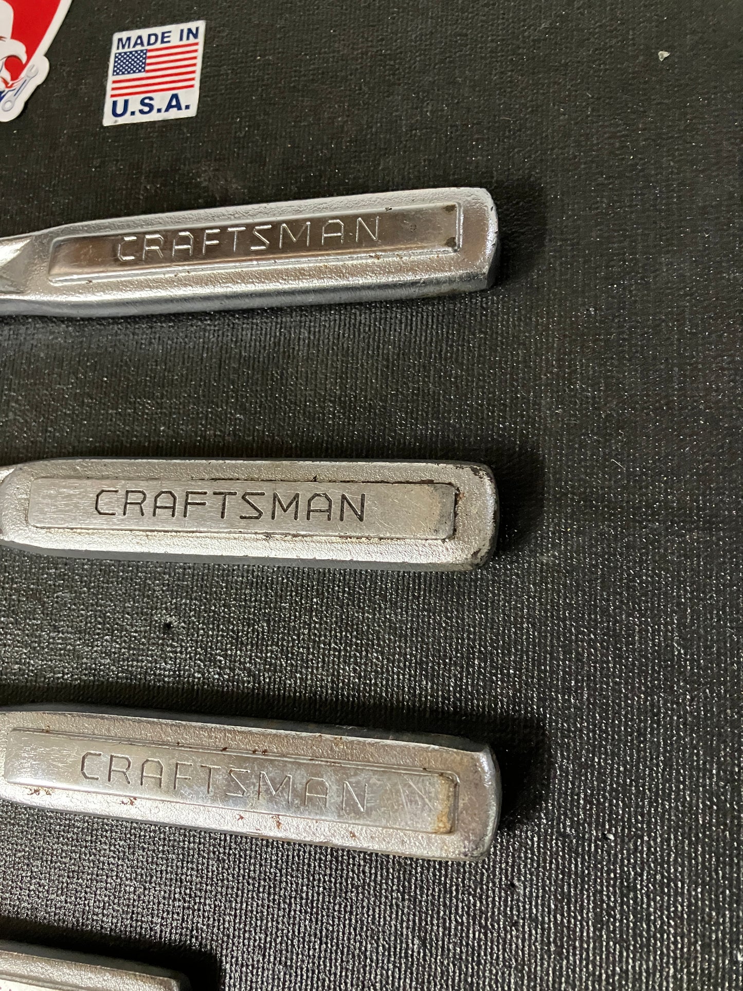 6 Vintage Craftsman Empty Ratchet Handles USA 1/4” 44807 3/8” 44808 1/2” 44809