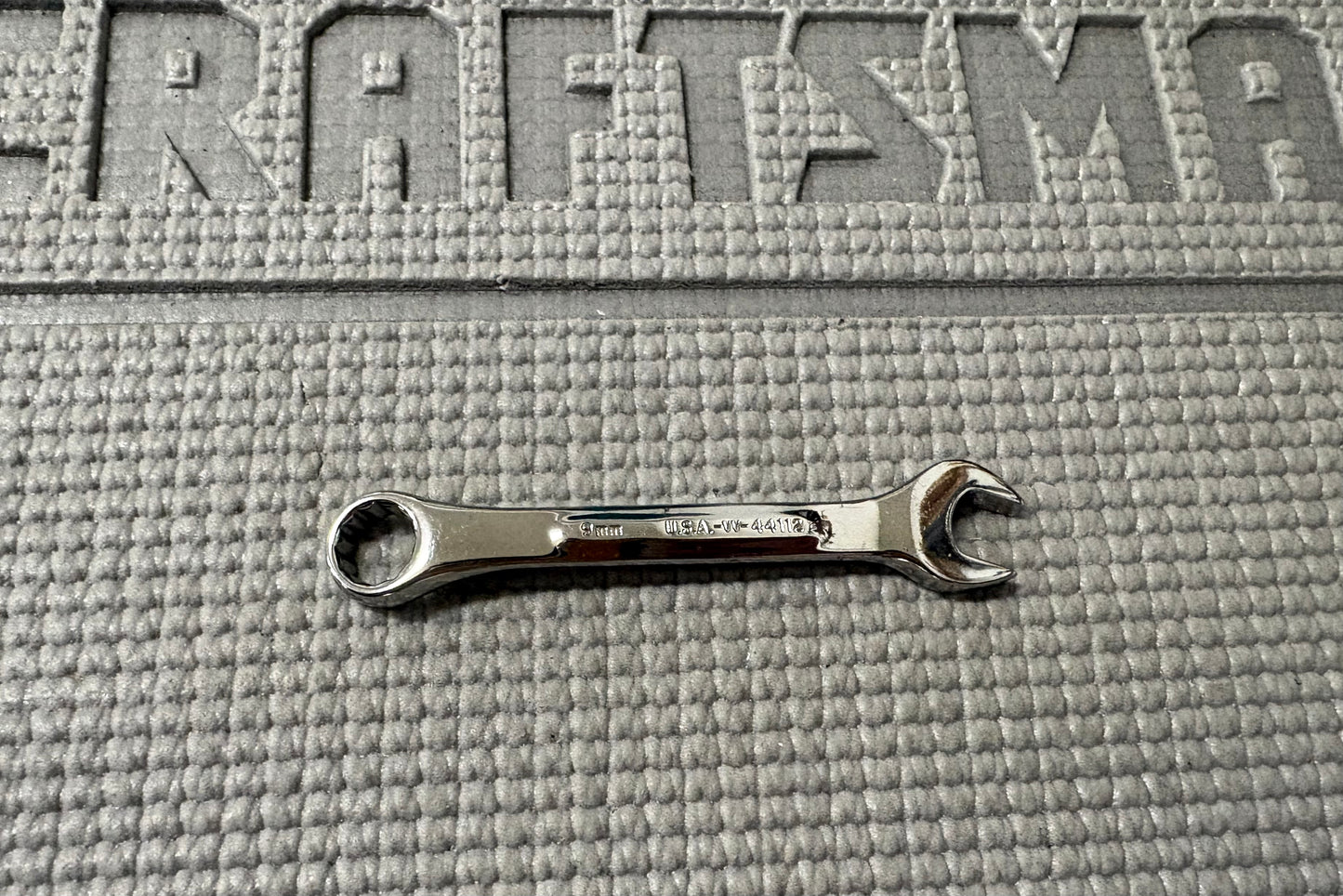 Vintage Craftsman Professional 9mm Stubby Combination Wrench 44112 -VV- USA