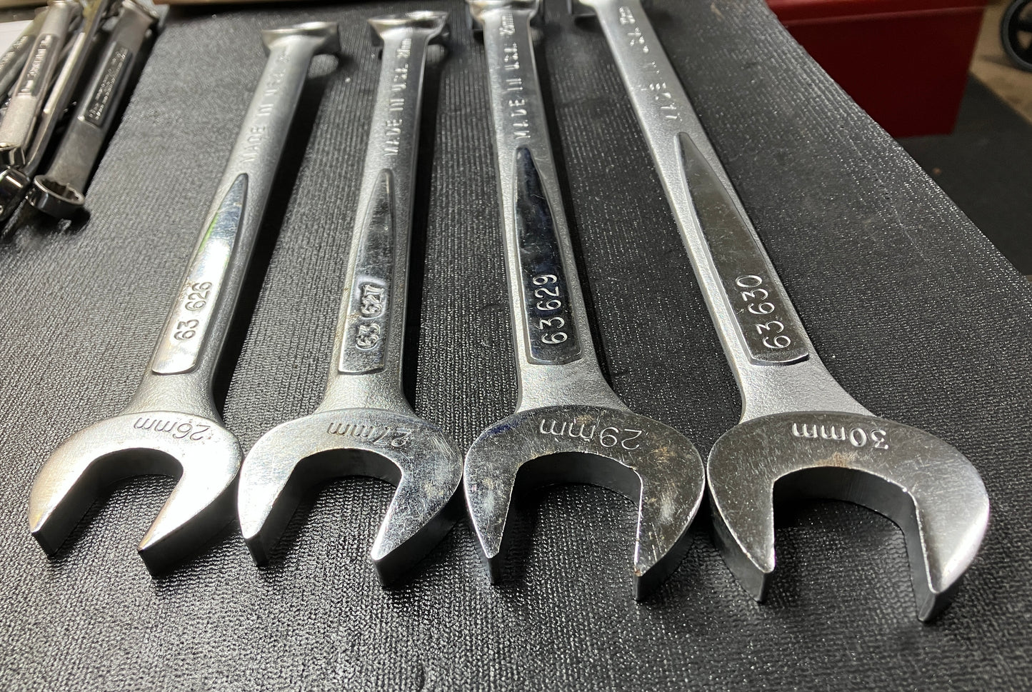 EASCO 4pc Large Metric Combination Wrench Bundle USA