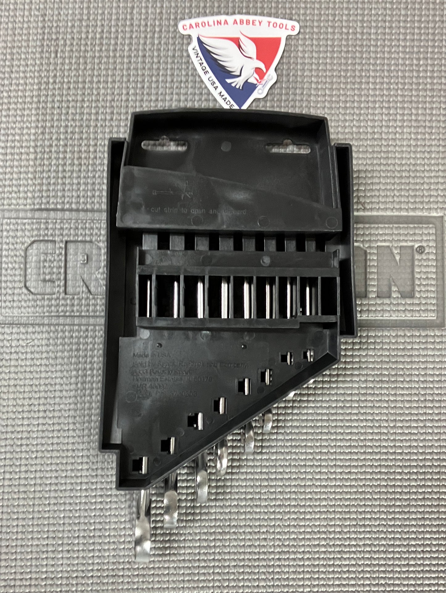 NOS Vintage Craftsman 8pc 6pt SAE 1/4” - 11/16” Combination Wrench Set 46988 USA