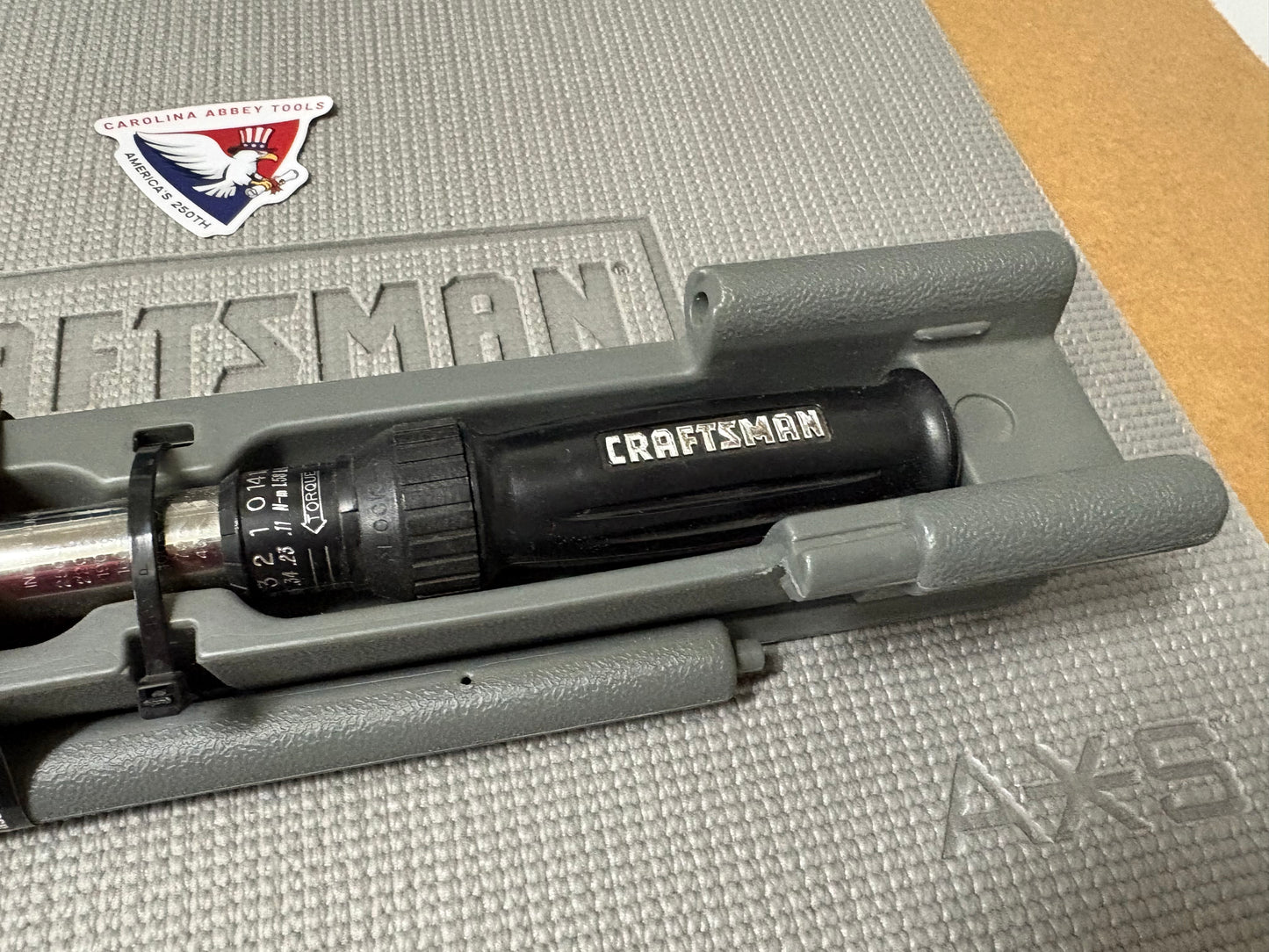 NOS Sears Craftsman USA Microtork Torque Wrench 3/8” Drive w/ Case 44593