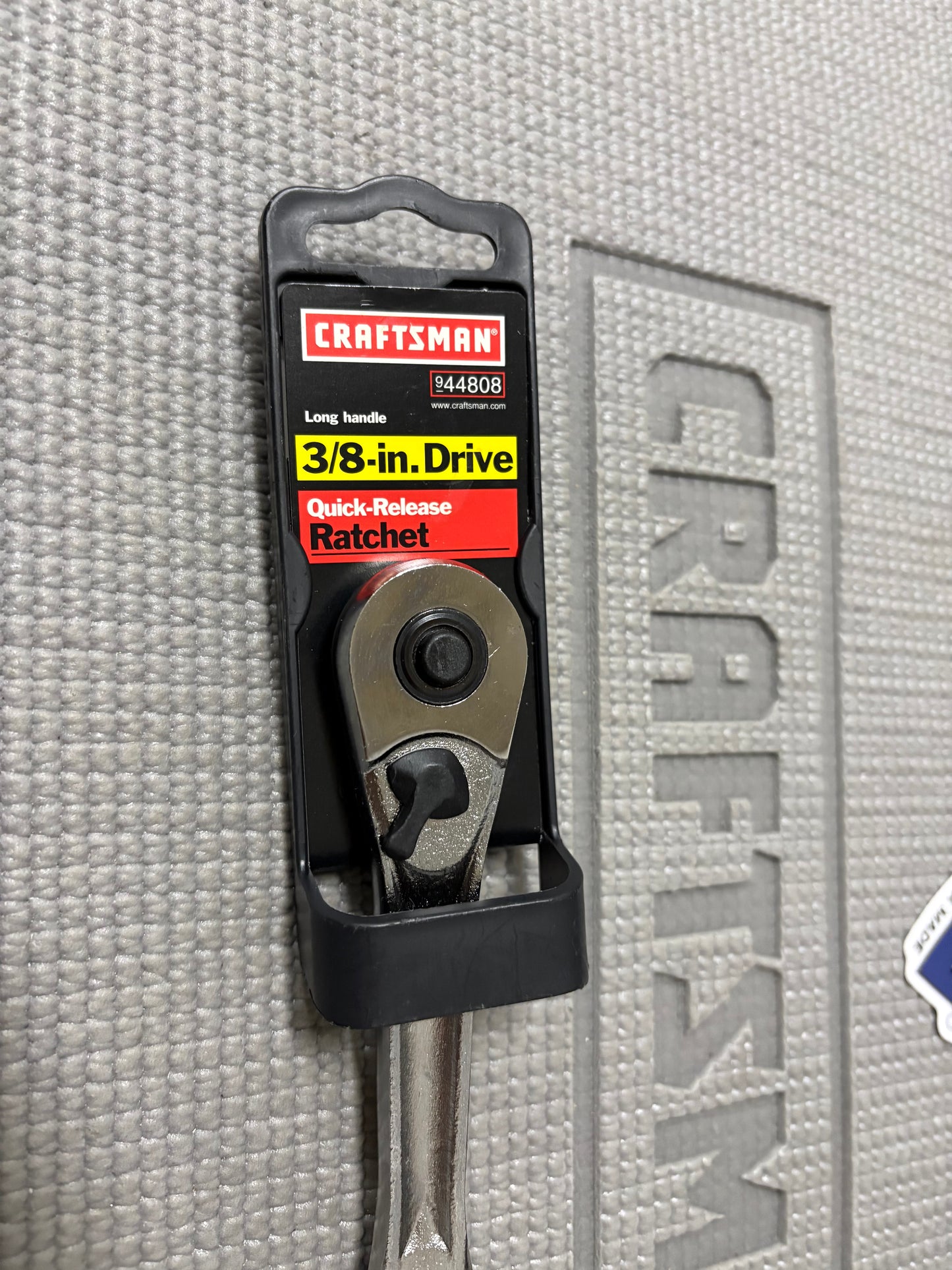 NOS Sears Craftsman USA 3/8” Drive Quick Release Ratchet 44808 Long Handle