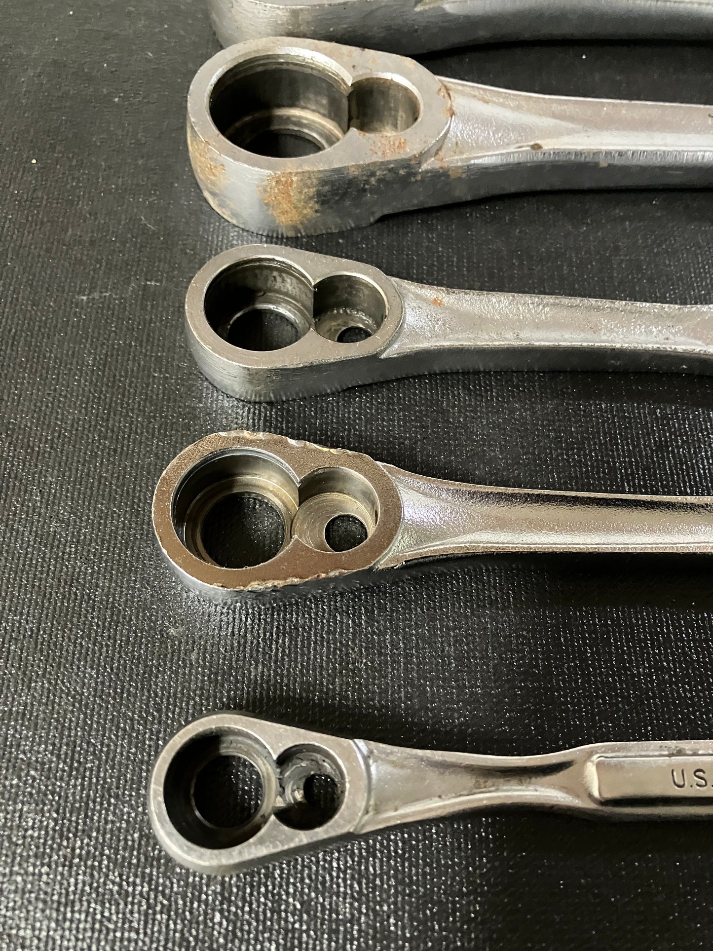 6 Vintage Craftsman Empty Ratchet Handles USA 1/4” 44807 3/8” 44808 1/2” 44809