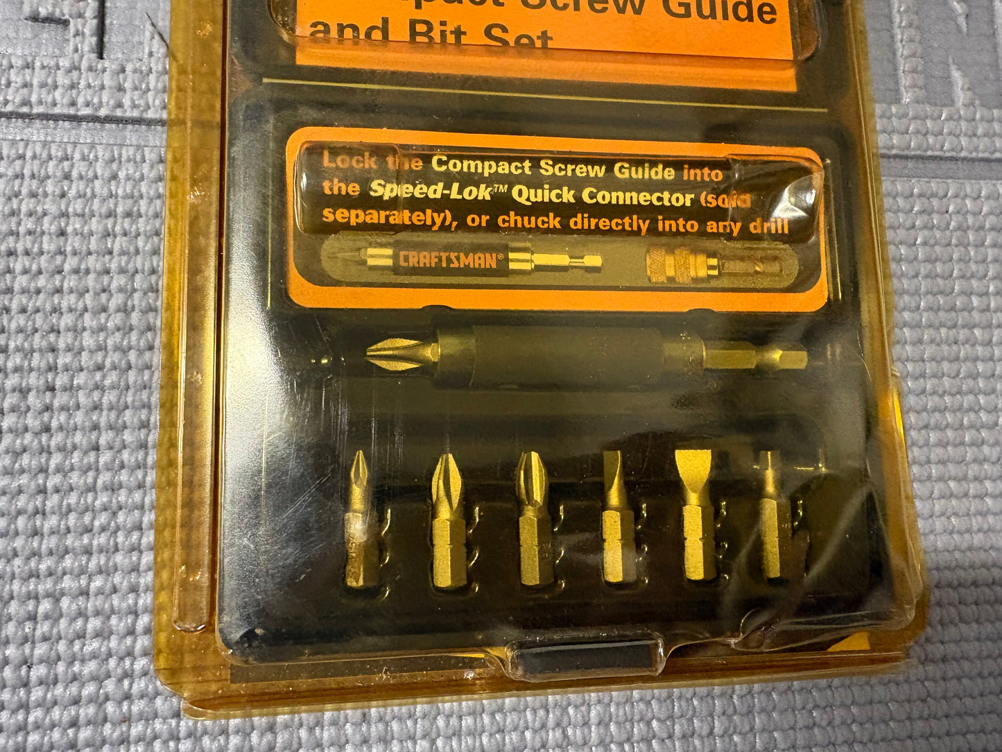 NOS Sears Craftsman Professional USA Compact Screw Guide And Bit Set 26176