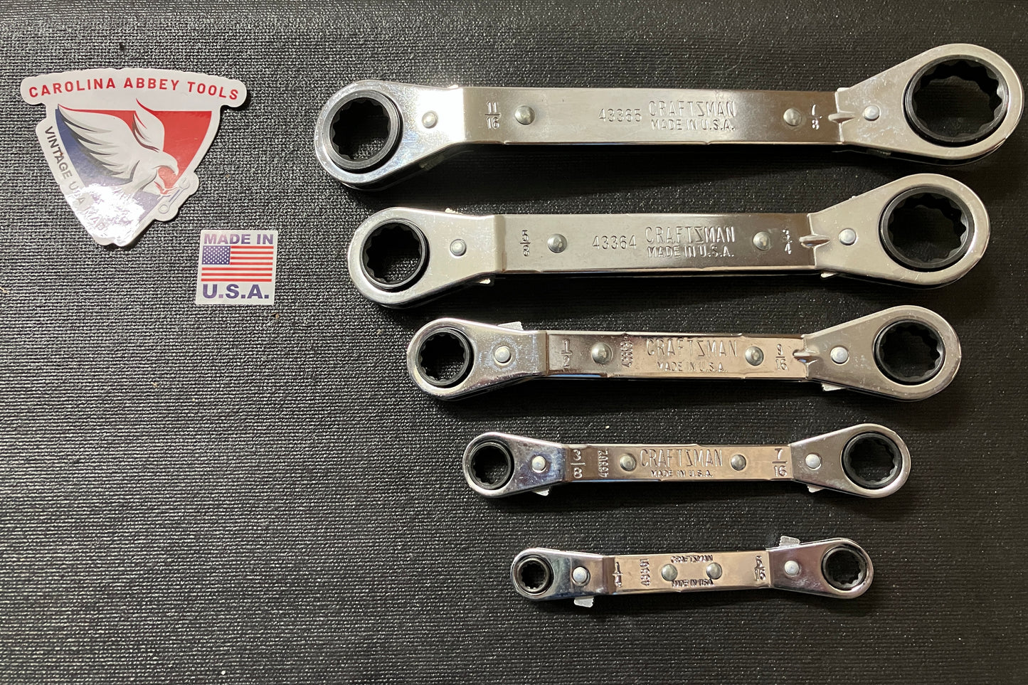Vintage Craftsman Bundle (Stud Puller, Double Box End Wrenches, Nut Drivers, and Offset Ratcheting Box Ends)