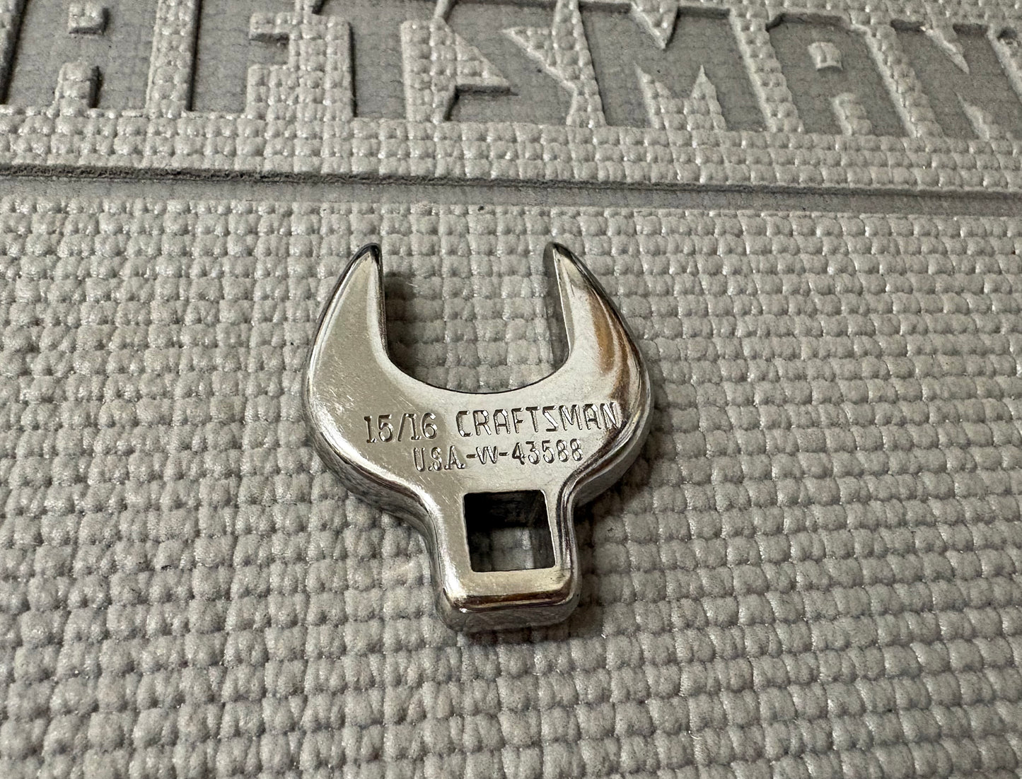 Rare Sears Craftsman 3/8" Drive 15/16” Crowfoot Wrench 43588 -VV- USA
