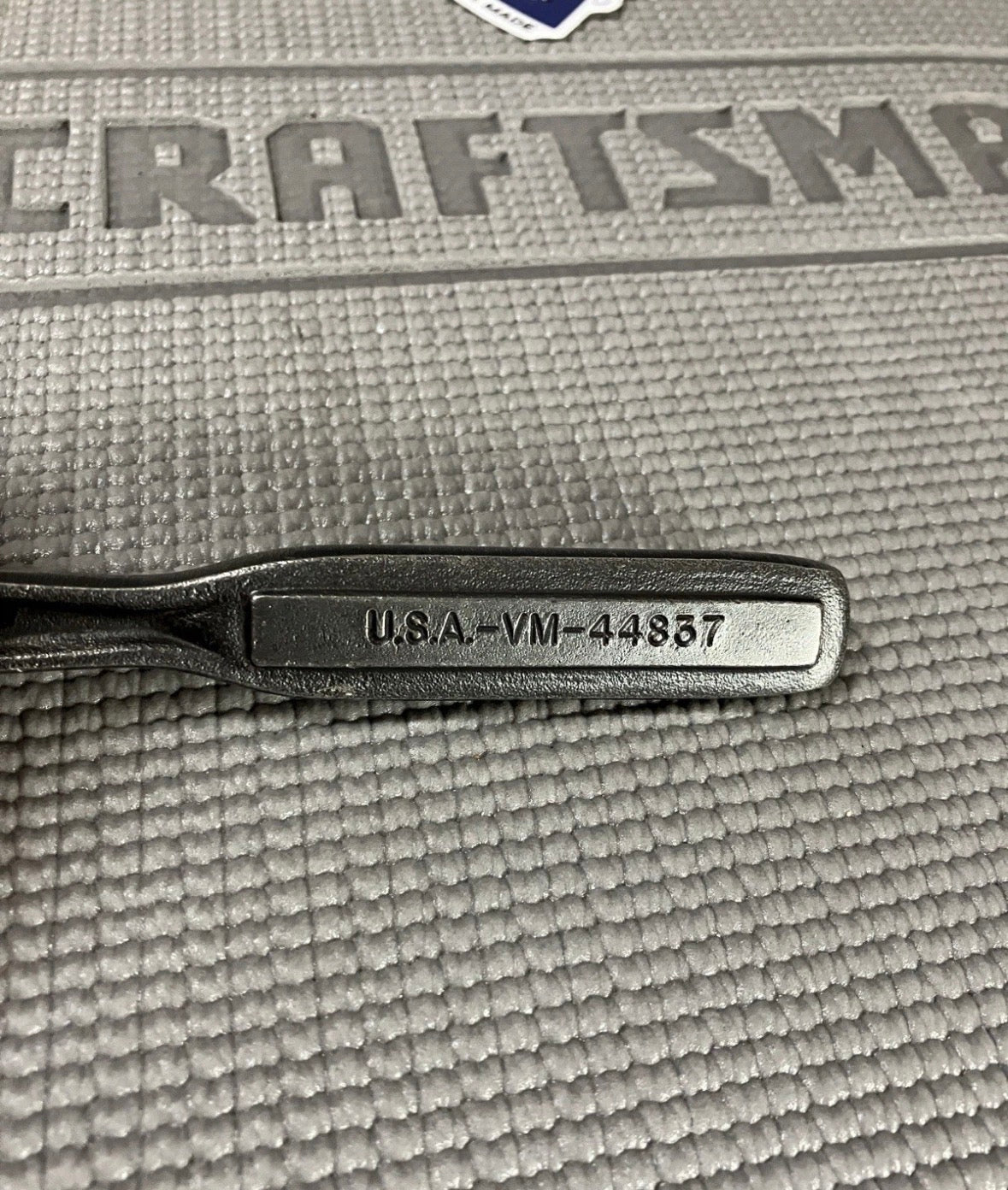 Rare Sears Craftsman 3/8” Drive Black Oxide Ratchet 44837 VM USA