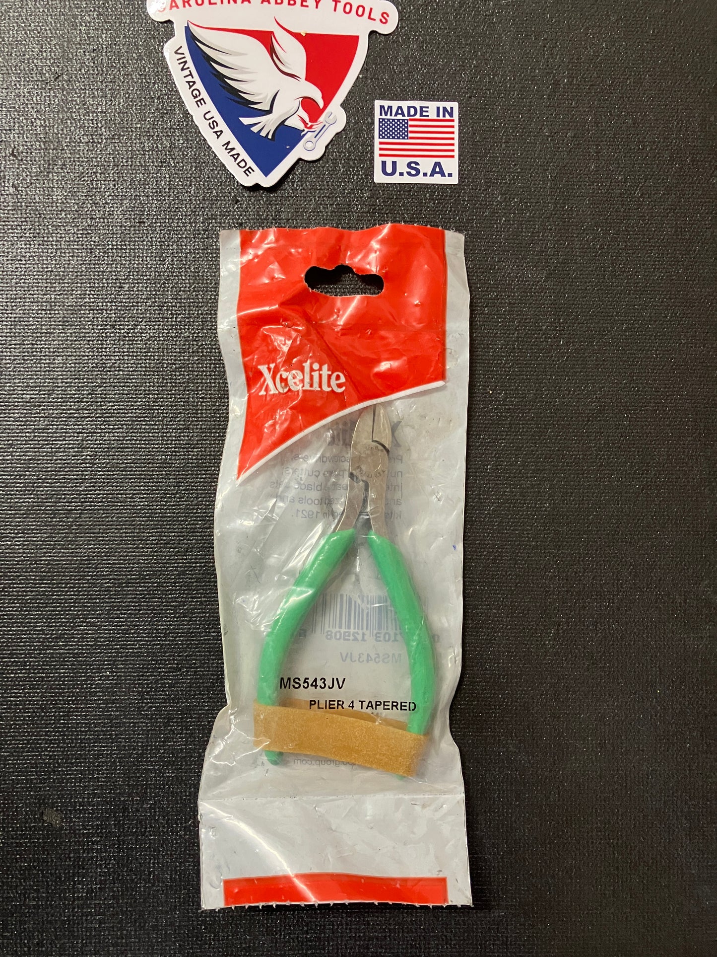 XECLITE MS543JV Relieved Tapered Head Cutter, Diagonal, Flush Jaw, 4" Length USA