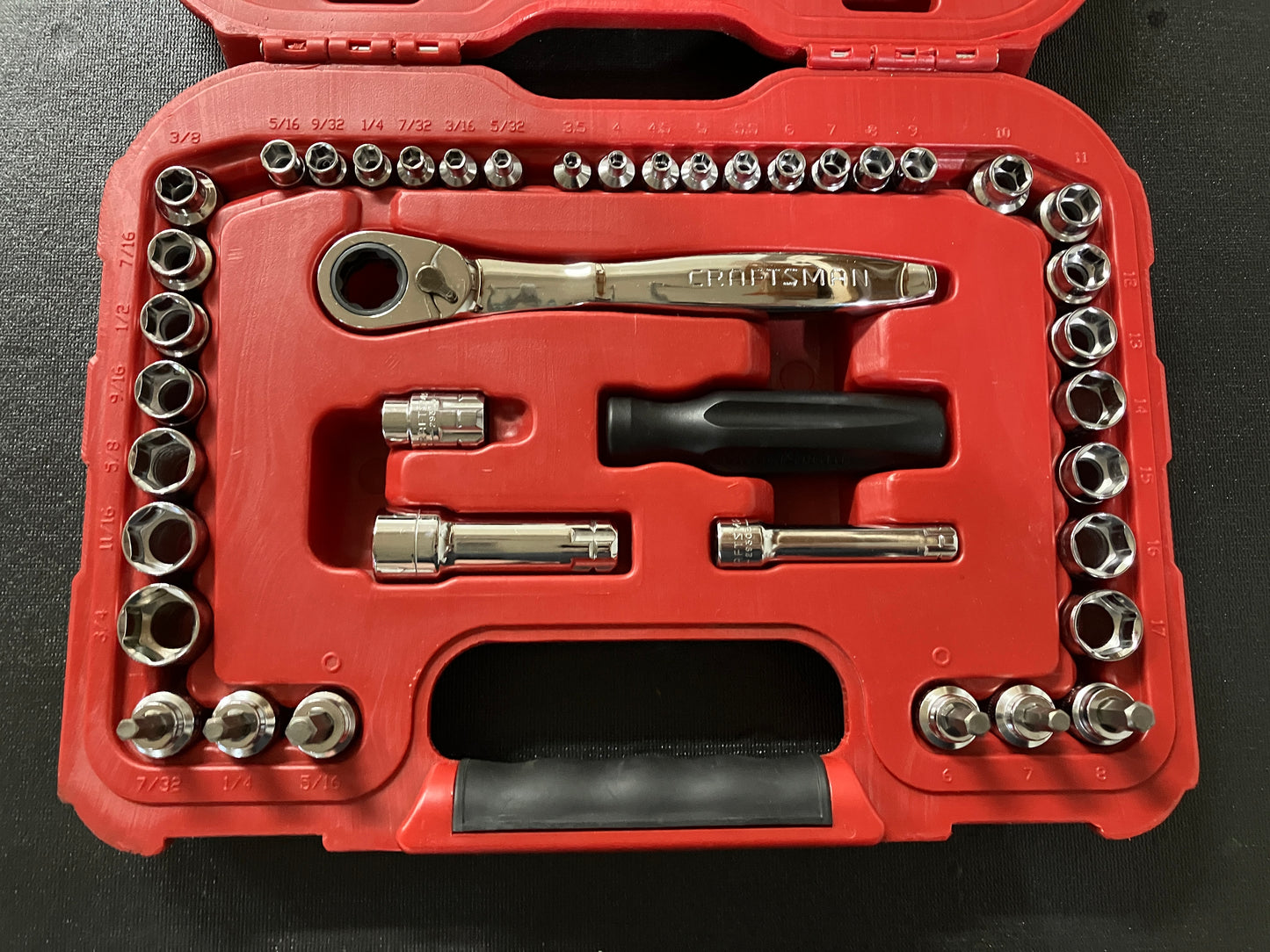Craftsman 41pc Max Axess Socket Set 41484 with 6pt Sockets, Hex Sockets, & Ratchet 29308