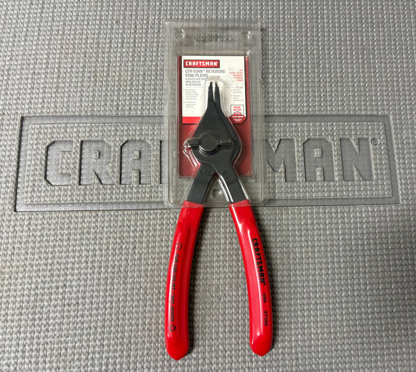 NOS Craftsman USA Qtr-Turn Convertible Retaining Snap Ring Pliers 47384 New!
