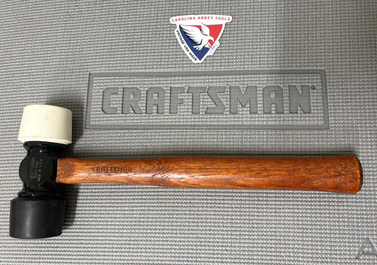NOS Sears Craftsman USA Huge Double Ended Rubber Head Mallet 24 Oz Hammer 38304