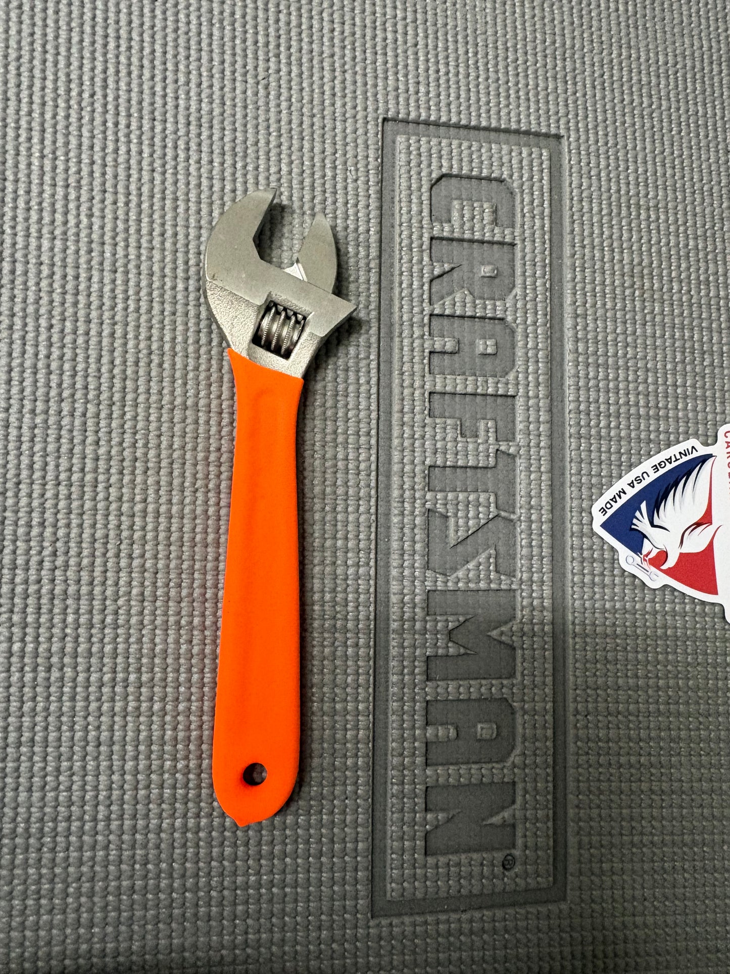 Sears Craftsman Orange Hi Viz 8" Adjustable Wrench 44603 WF USA Like New!