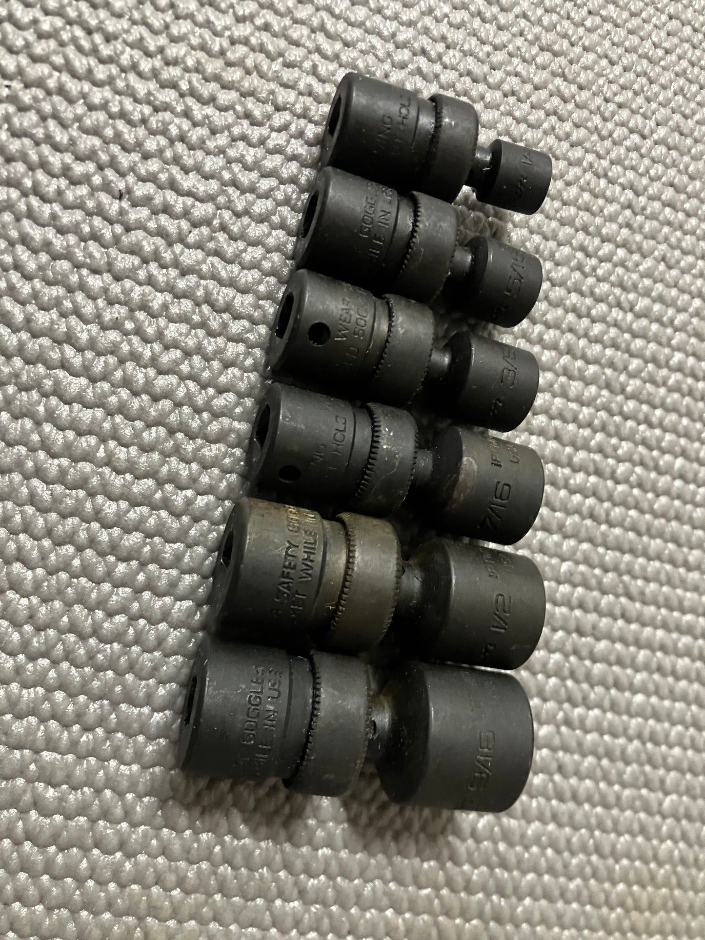 Snap On 106IPTMA 6pc SAE Shallow Swivel Impact Socket Set 1/4” Drive 1/4-9/16”