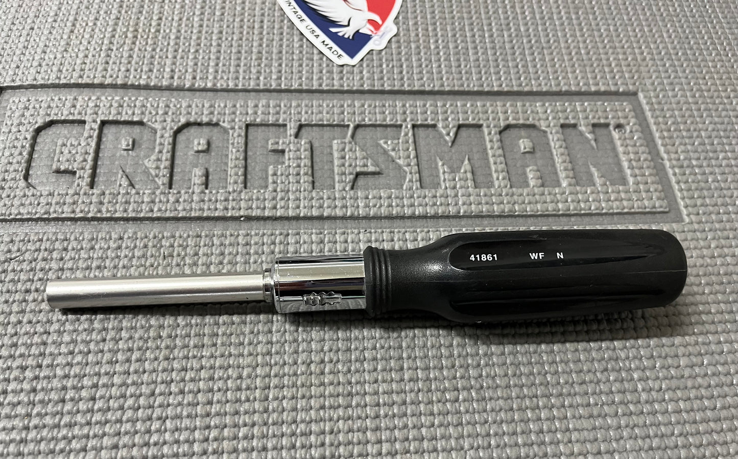 Sears Craftsman Reversible Ratcheting  Screwdriver Black Handle 41861 WF USA