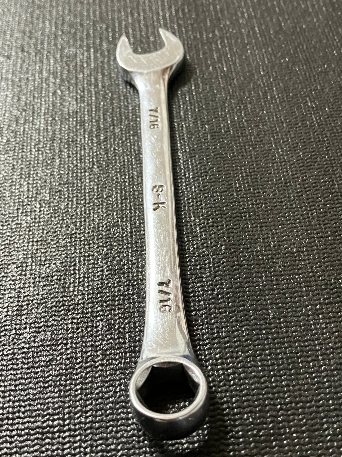 SK Hand Tools 88214 7/16” 6 Point Combination Wrench Full Polish USA