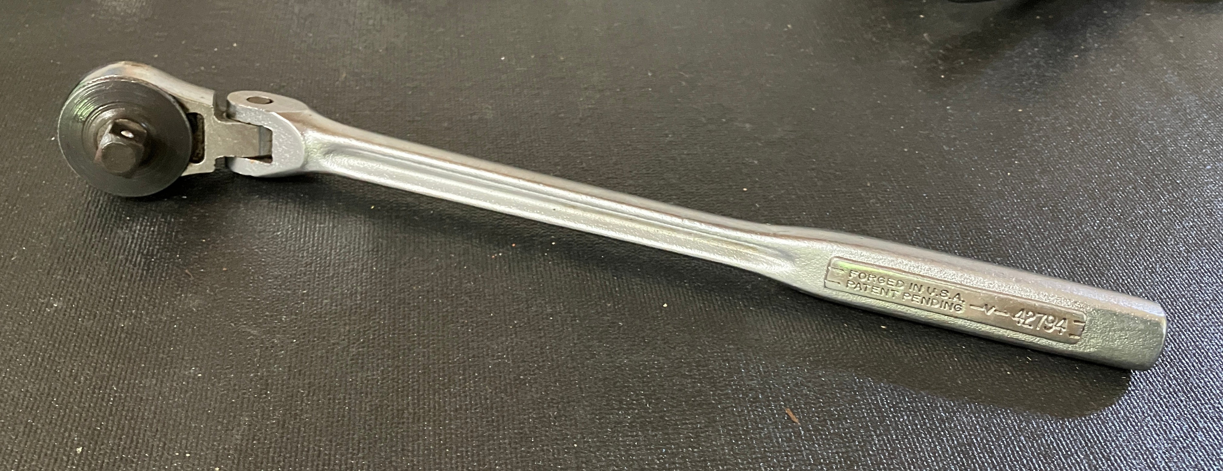 Vintage Craftsman 3/8” RHFT 42794 Flex Head Ratchet USA -V- Patent Pen ...