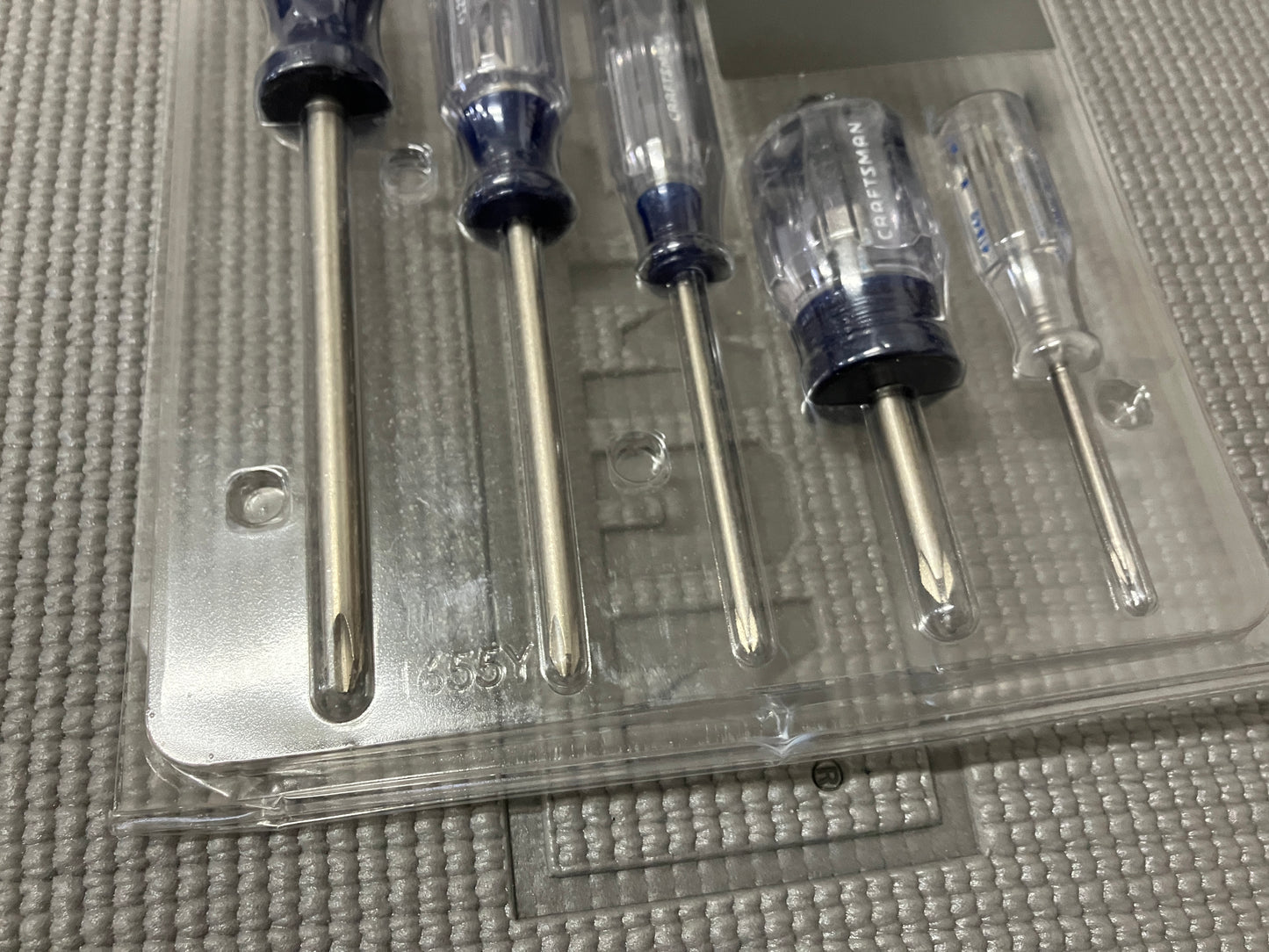 NOS Vintage Sears Craftsman 5Pc Phillips Screwdriver Set 47139 USA