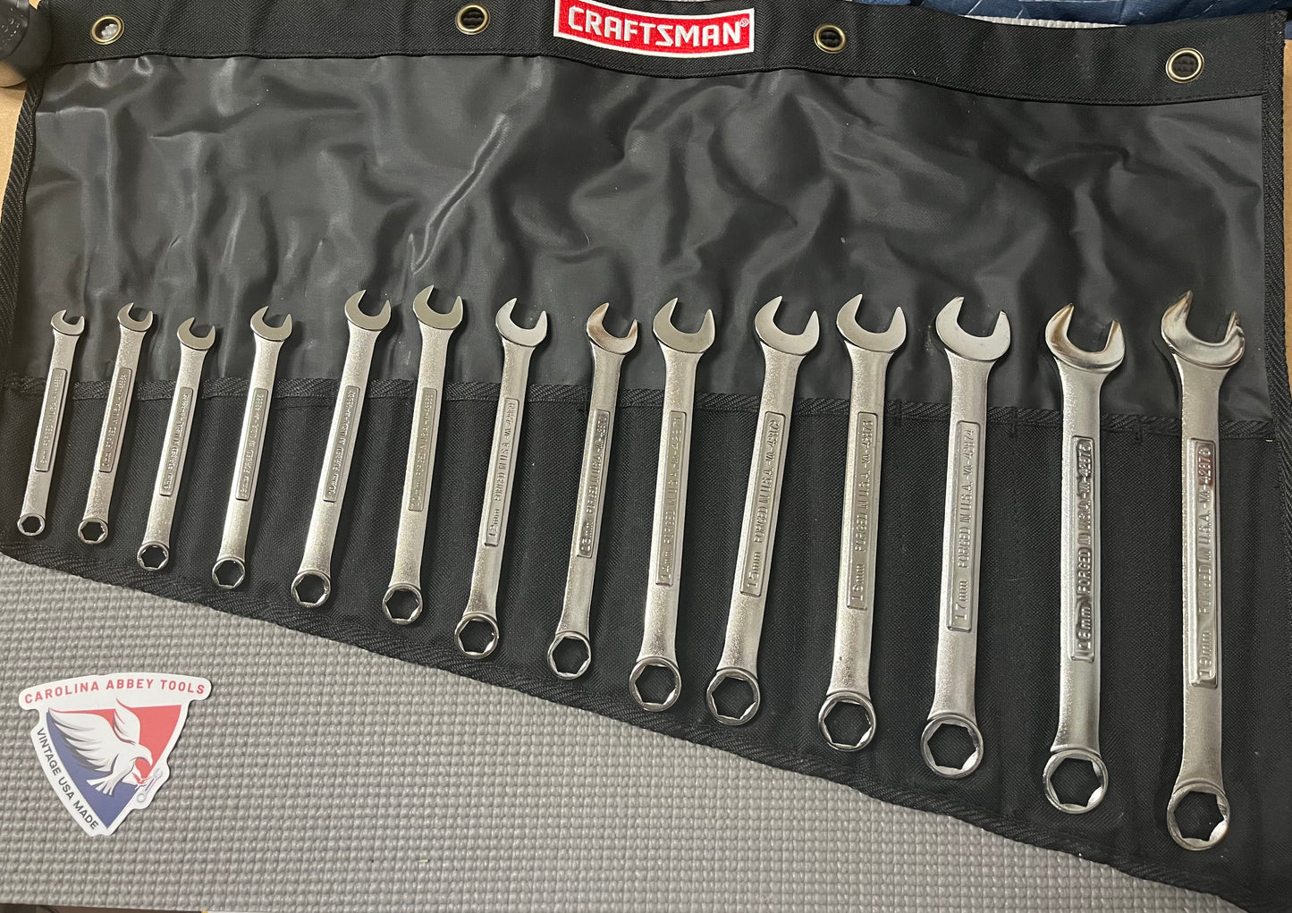 NOS Sears Craftsman Industrial Huge 14pc SAE Combination Wrench Set 32826 USA