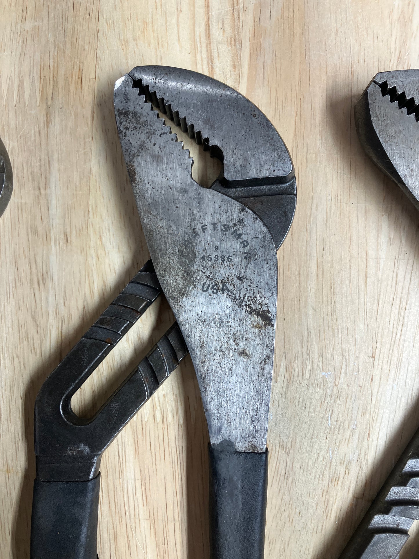 Vintage Craftsman 3pc Tongue & Groove Pliers Set - 45384 16”, 45386 13”, 45381 9.5” USA
