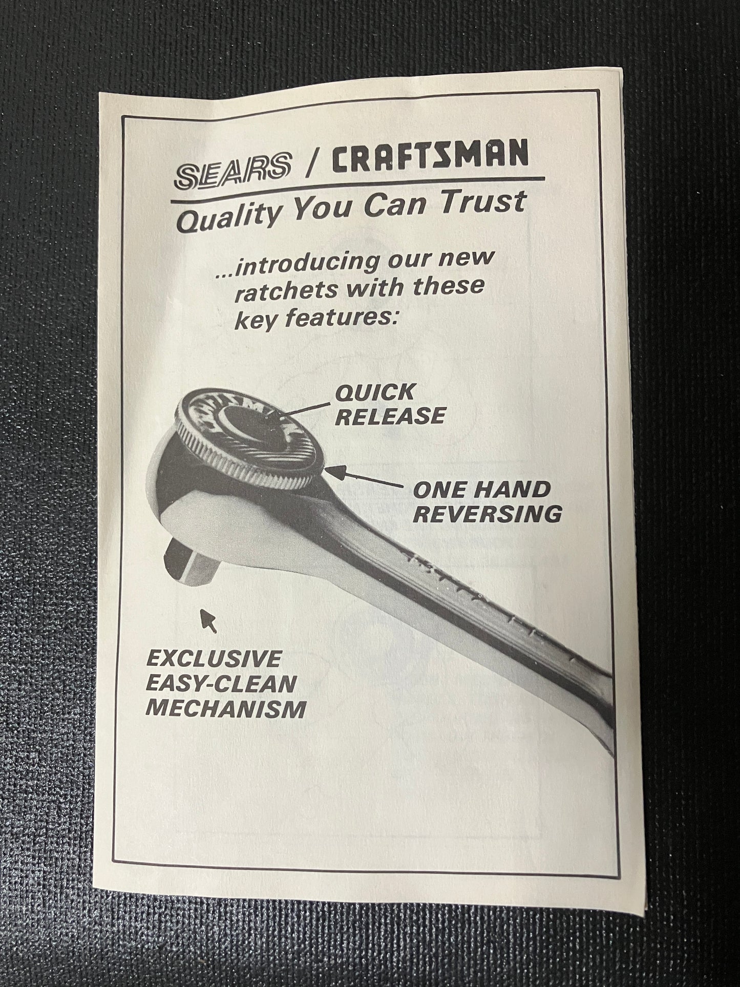 Vintage Craftsman 30pc Mechanics Set 33720 w/ Gold Label Ratchets - Like New