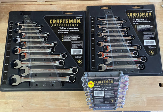 Vintage NOS Craftsman Professional Bundle - 3 Wrench Sets