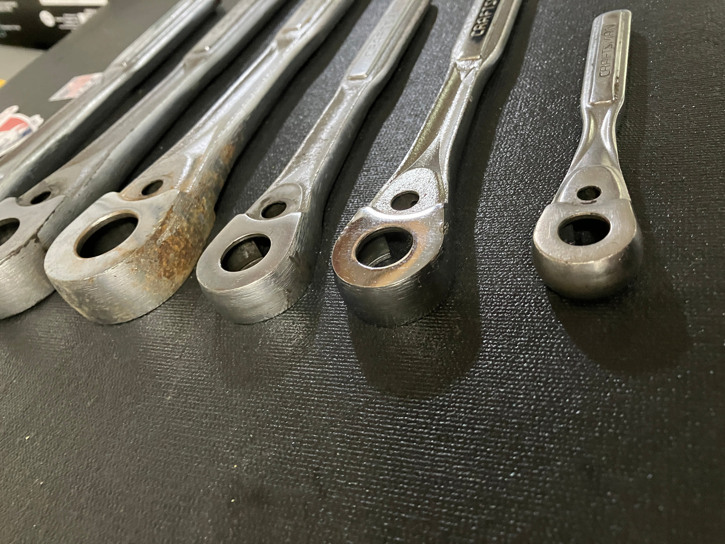 6 Vintage Craftsman Empty Ratchet Handles USA 1/4” 44807 3/8” 44808 1/2” 44809